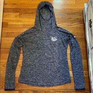 Nike Georgia Bulldogs Heather Long Sleeve Hooded Shirt Heather Navy Women’s M